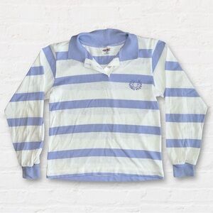 Vintage 80’s Health Tex Striped Polo Shirt